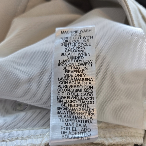 Democracy Ab Technology Womens Barrel Leg Pants Sz 8 Off White Cotton Blend - Picture 11 of 12